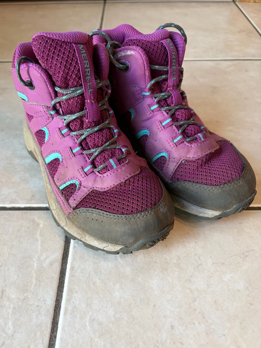 Merrell Kids' Purple Hiking Boots